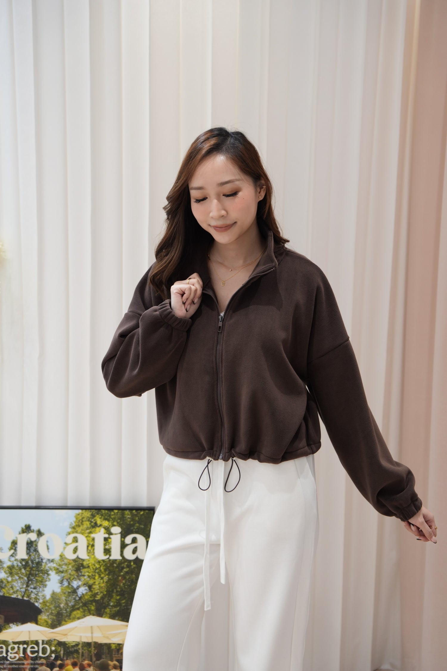 Fleece Crop Jacket