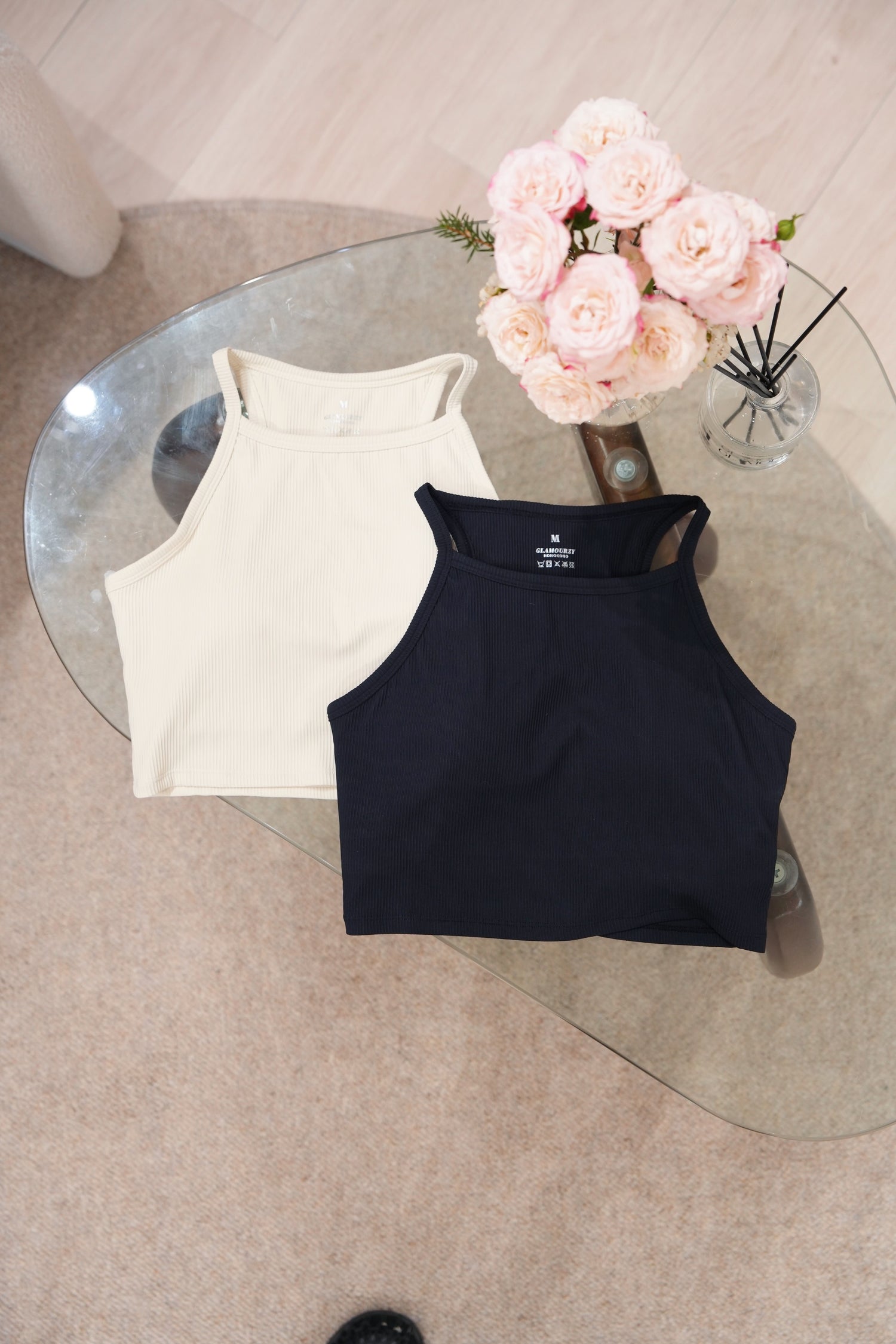 Essential High Neck Padded Top