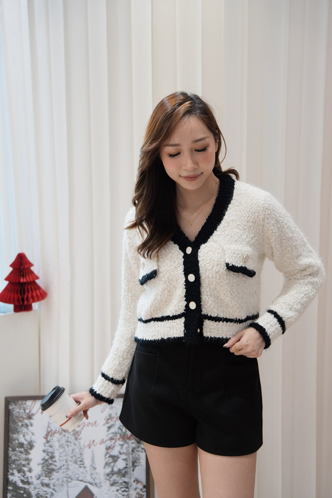 【KR】Parisian Soft Crop Cardigan