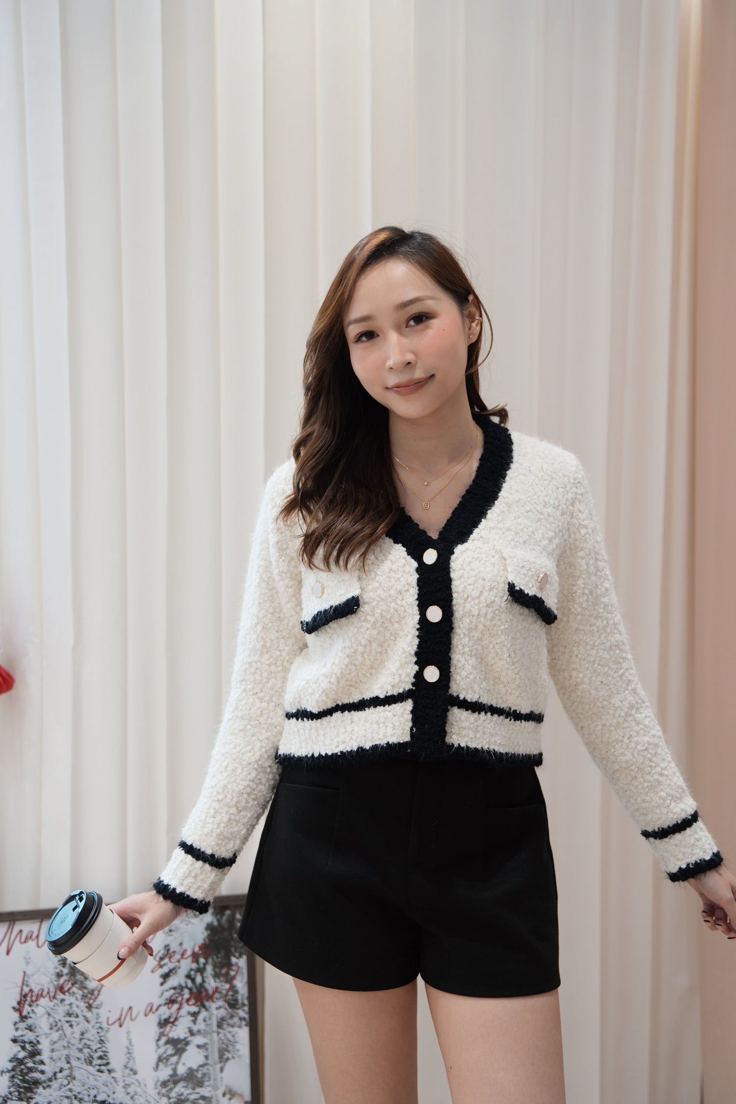 【KR】Parisian Soft Crop Cardigan