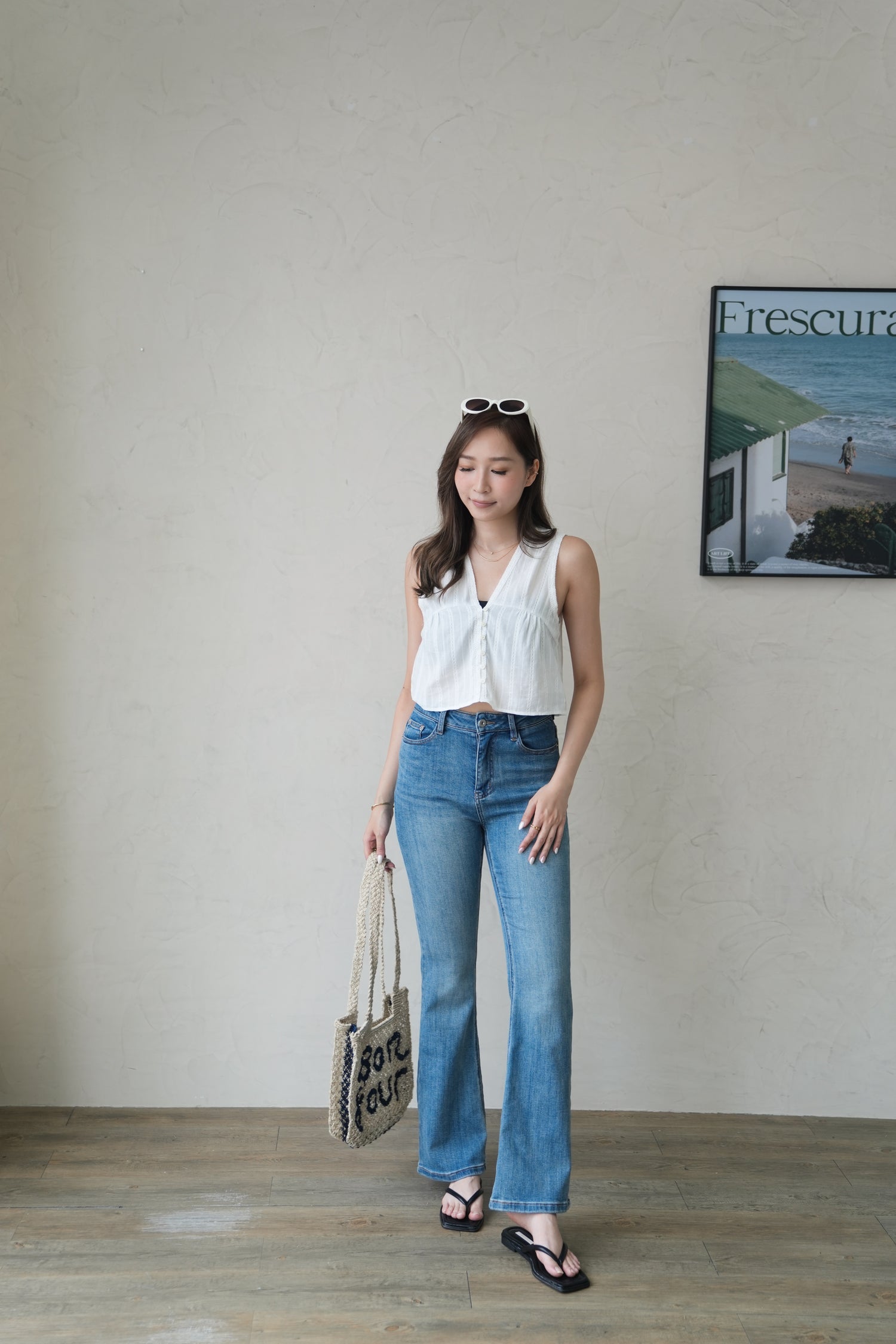 Premium Cloud Soft High-Waist Flare Jeans