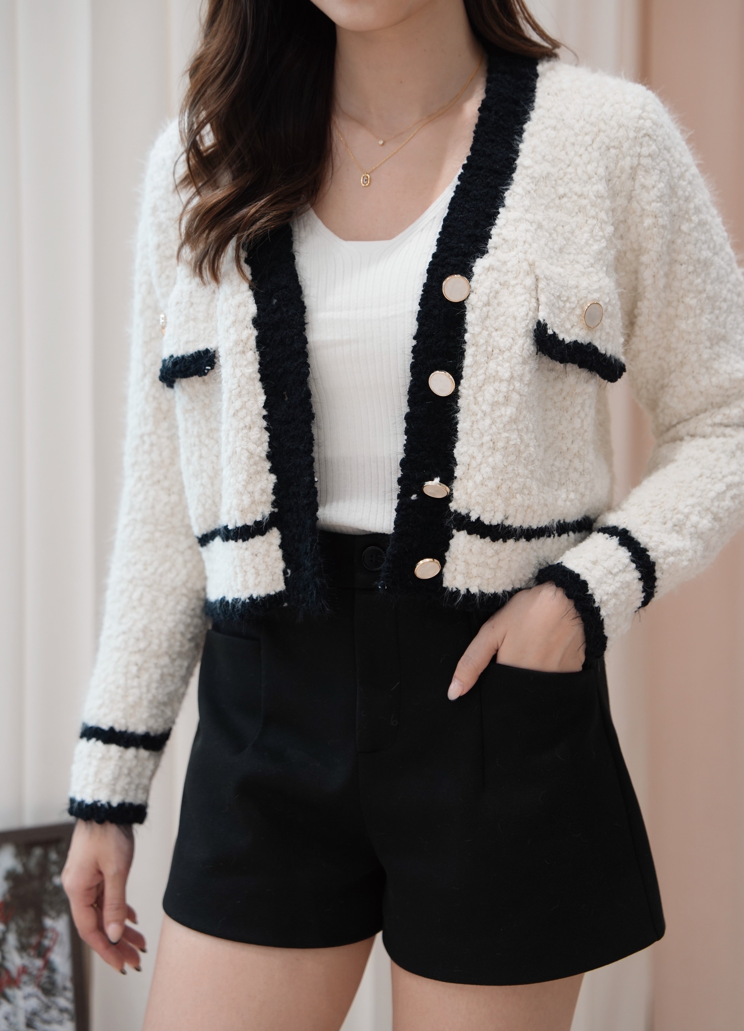 【KR】Parisian Soft Crop Cardigan