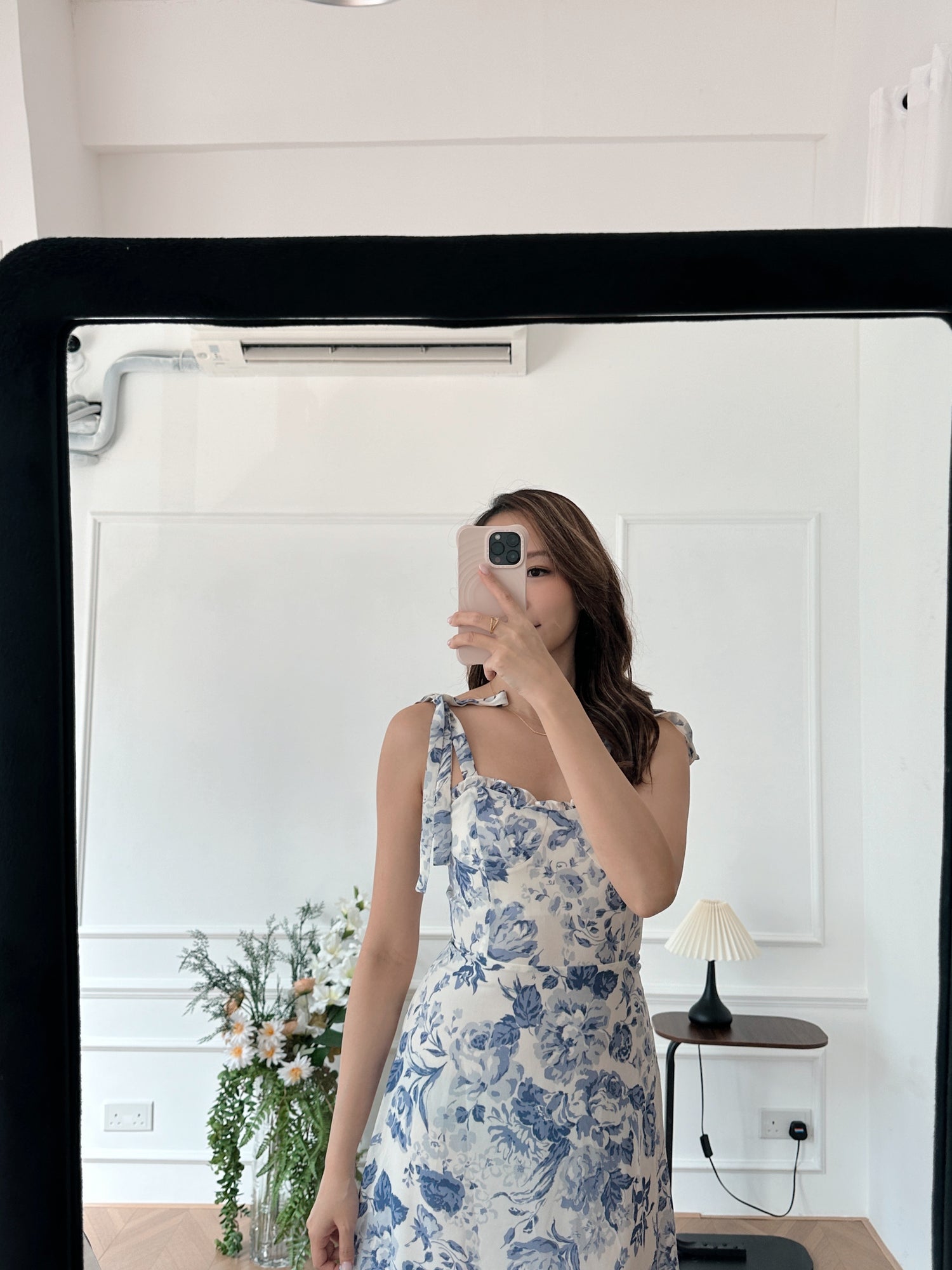 French Floral Midi Dress