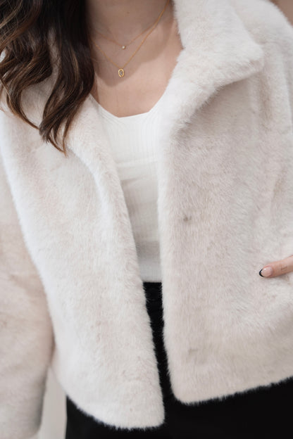 Irene Faux Fur Crop Coat