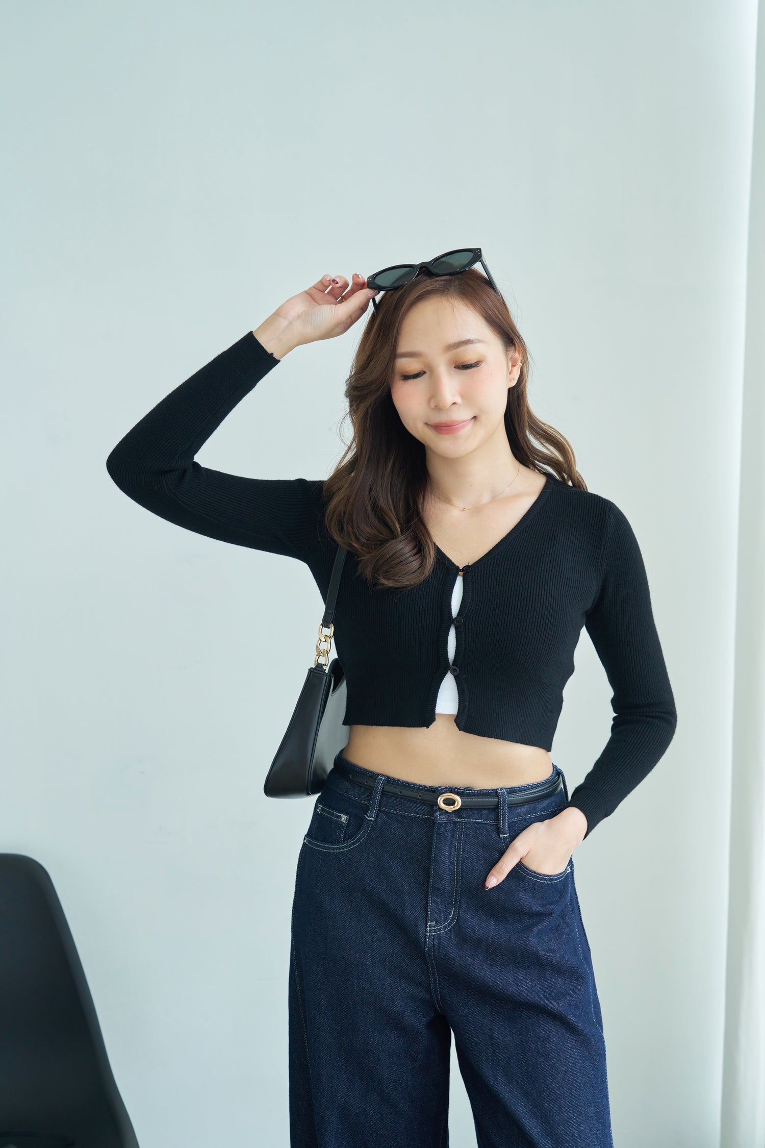 Crop Button Cardigan