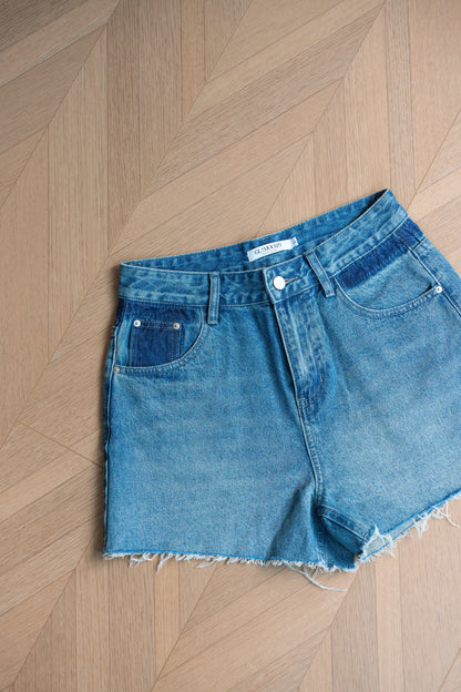 Soft Denim A-line Shorts