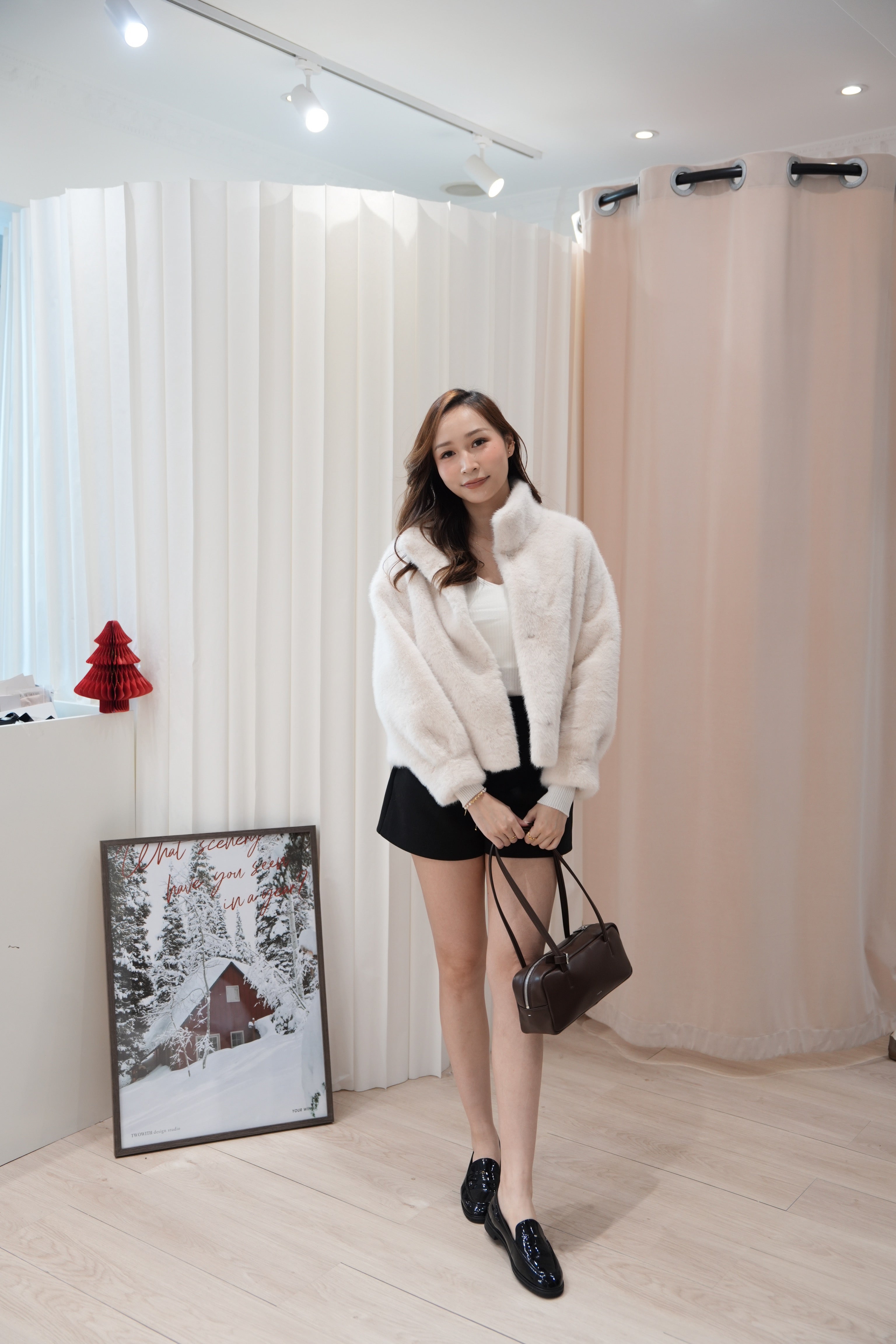 Irene Faux Fur Crop Coat