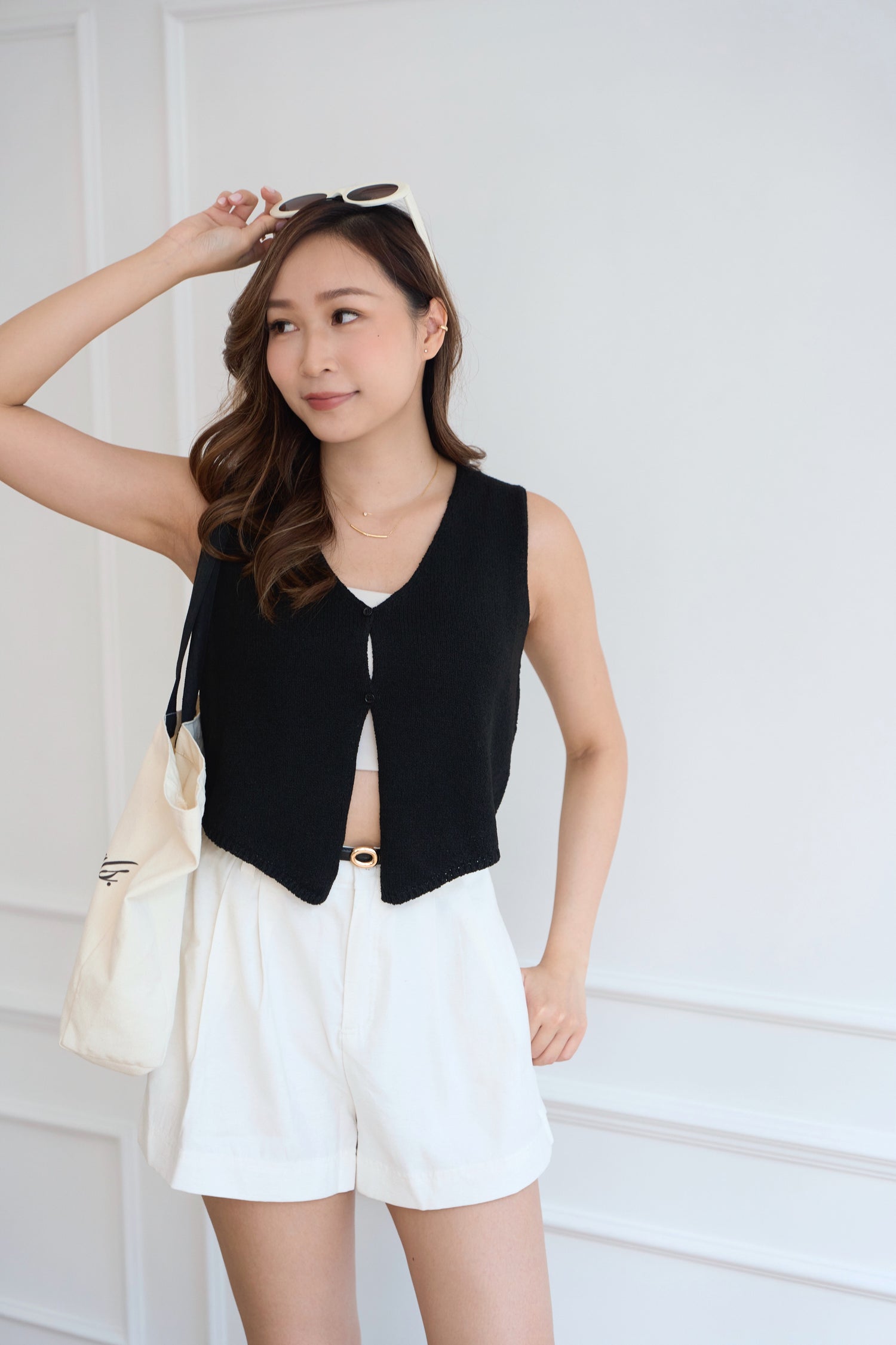 Relaxed V-Neck Vest